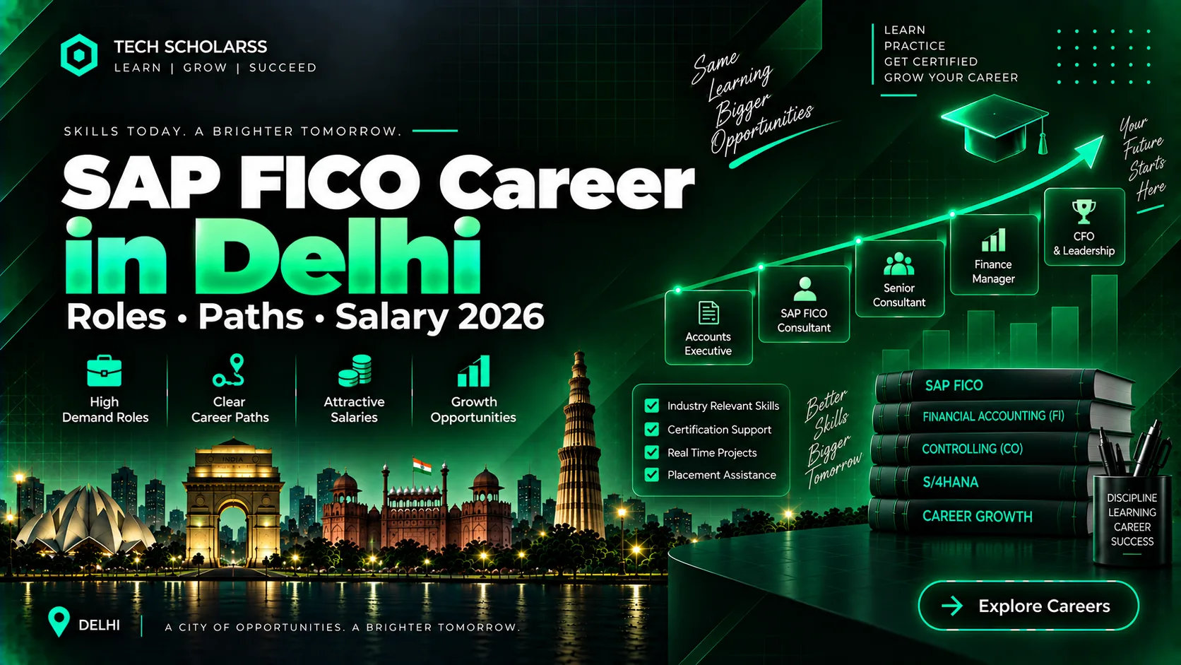SAP FICO career roles and opportunities for Delhi-NCR learners