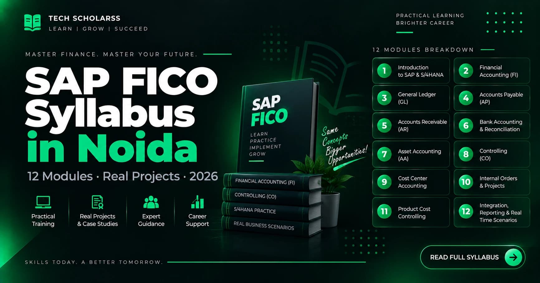 Module-wise SAP FICO syllabus for Noida and NCR learners