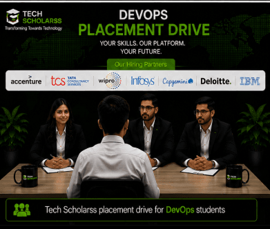 Tech Scholarss placement drive for DevOps students