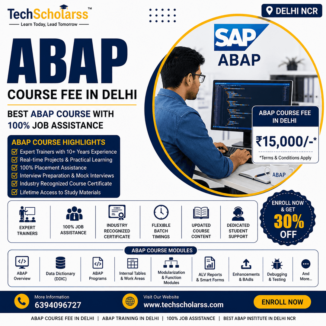 SAP ABAP training fees in Delhi