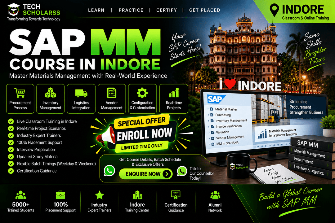 Live SAP MM training at Tech Scholarss