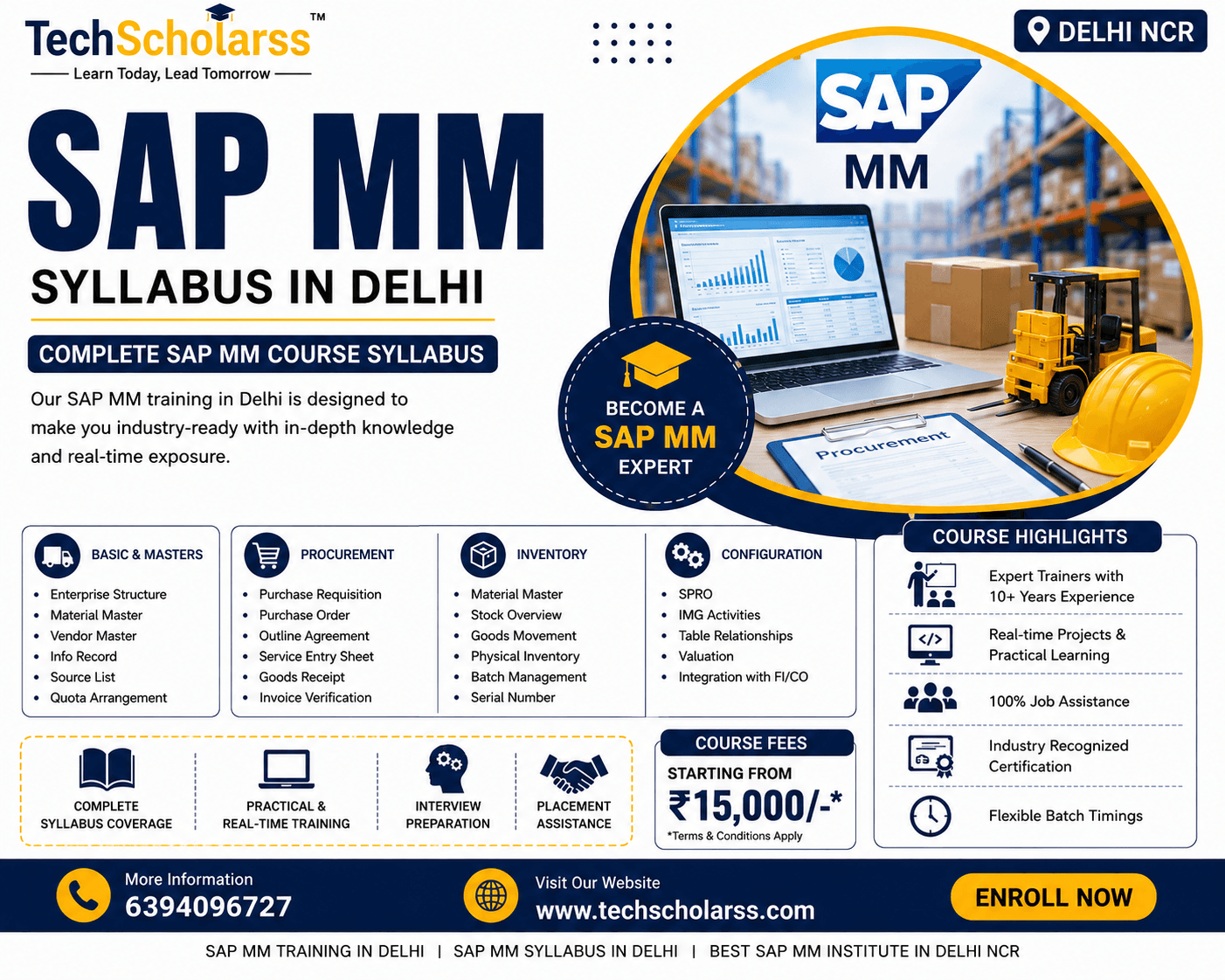 SAP MM syllabus and module overview at Tech Scholarss