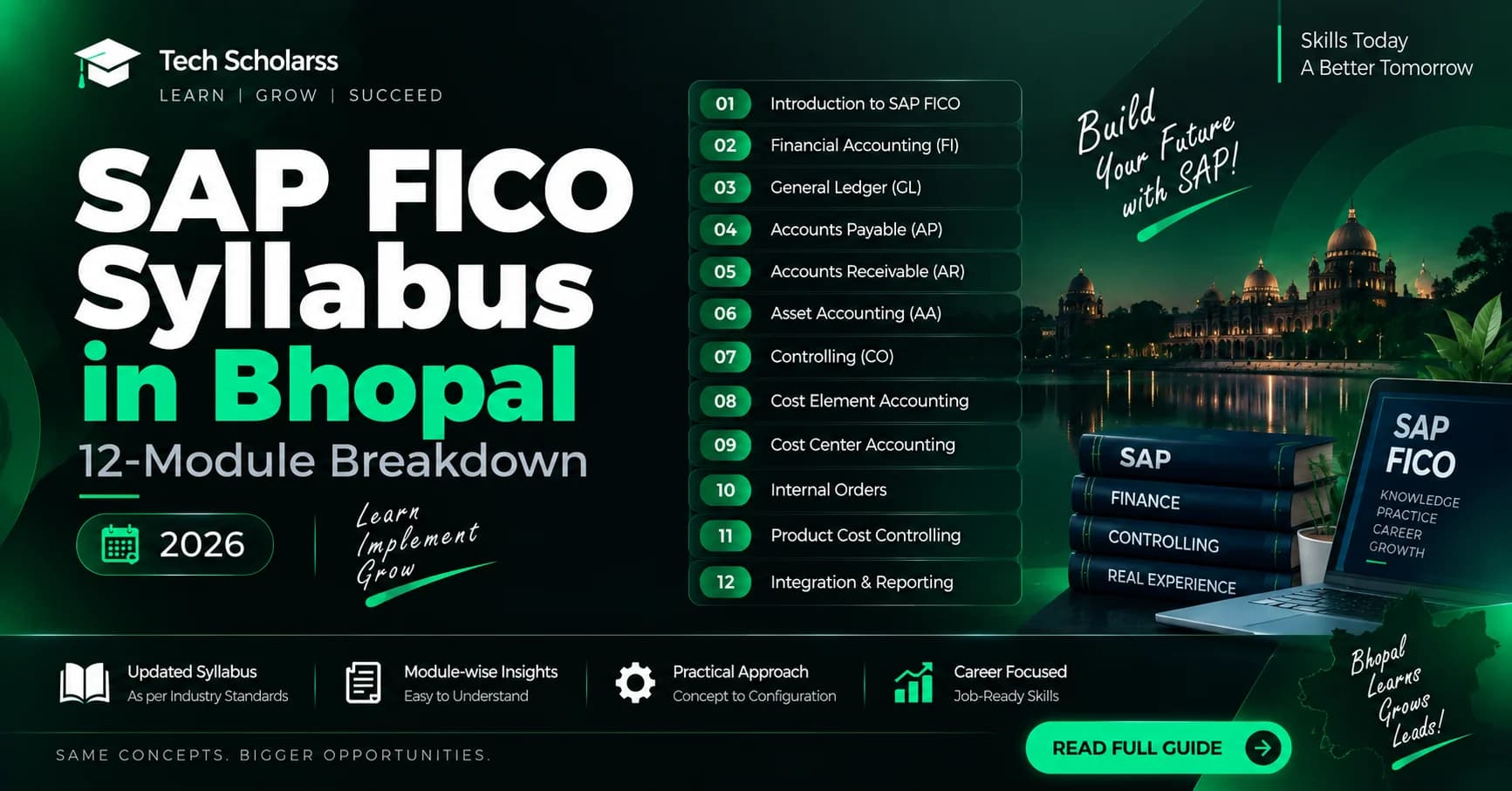 Module-wise SAP FICO syllabus for Bhopal learners