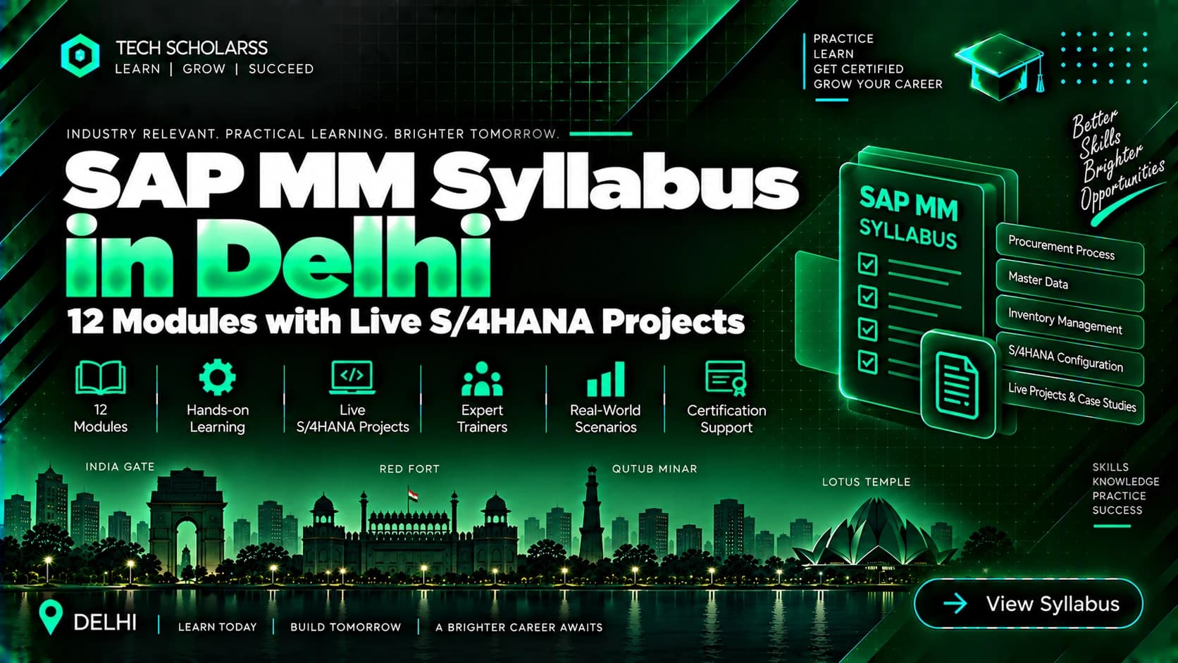 Module-wise SAP MM syllabus for Delhi learners