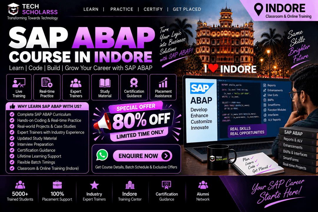 SAP ABAP training fees in Indore