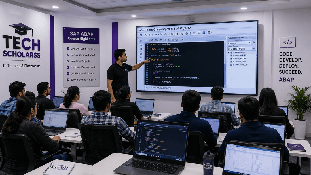 Live SAP ABAP training at Tech Scholarss