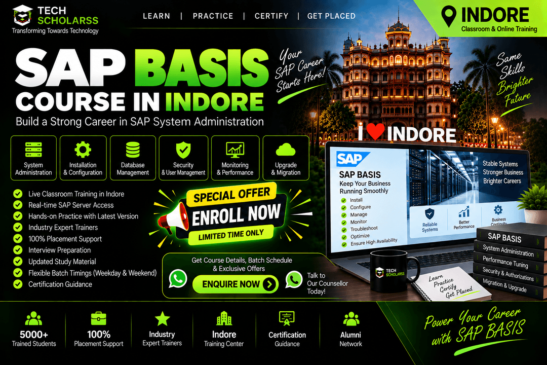 Live SAP BASIS training at Tech Scholarss