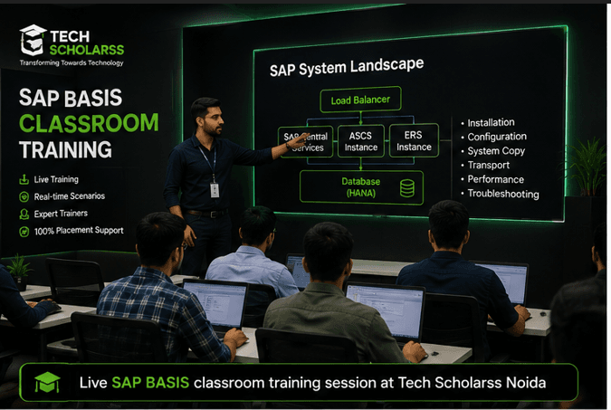 Live SAP BASIS training at Tech Scholarss