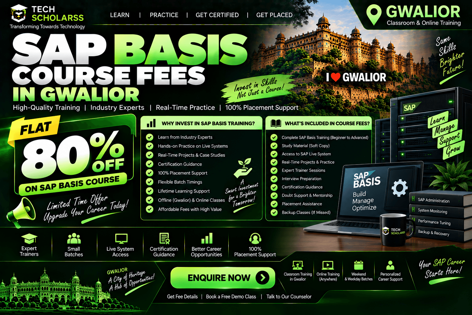 SAP BASIS course fees and training in Gwalior