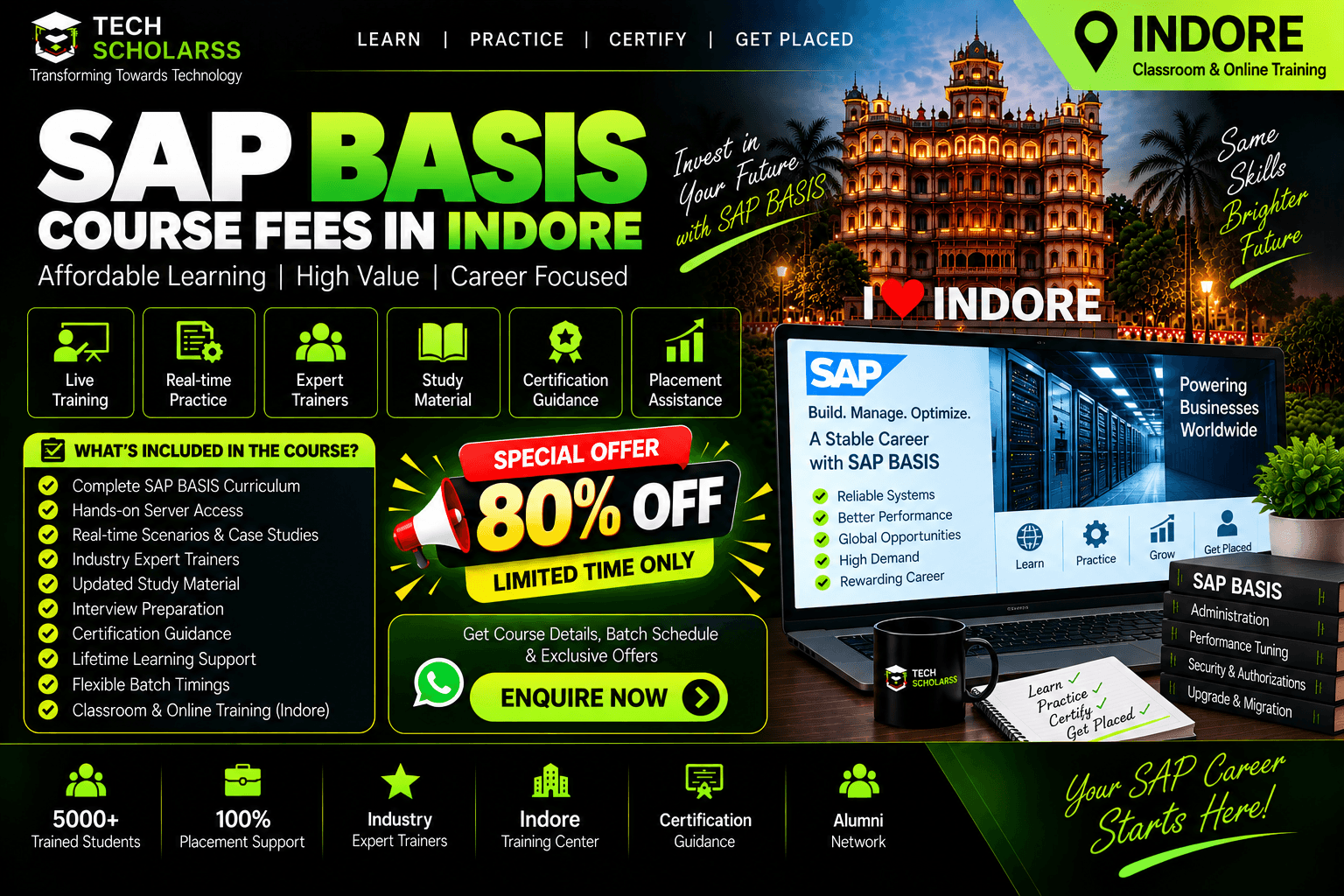 SAP BASIS training fees in Indore at Tech Scholarss